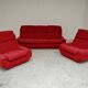 Complete red salon jitona style atlantis space age 1970