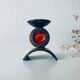 Monastic iron candle holder signed Taizé