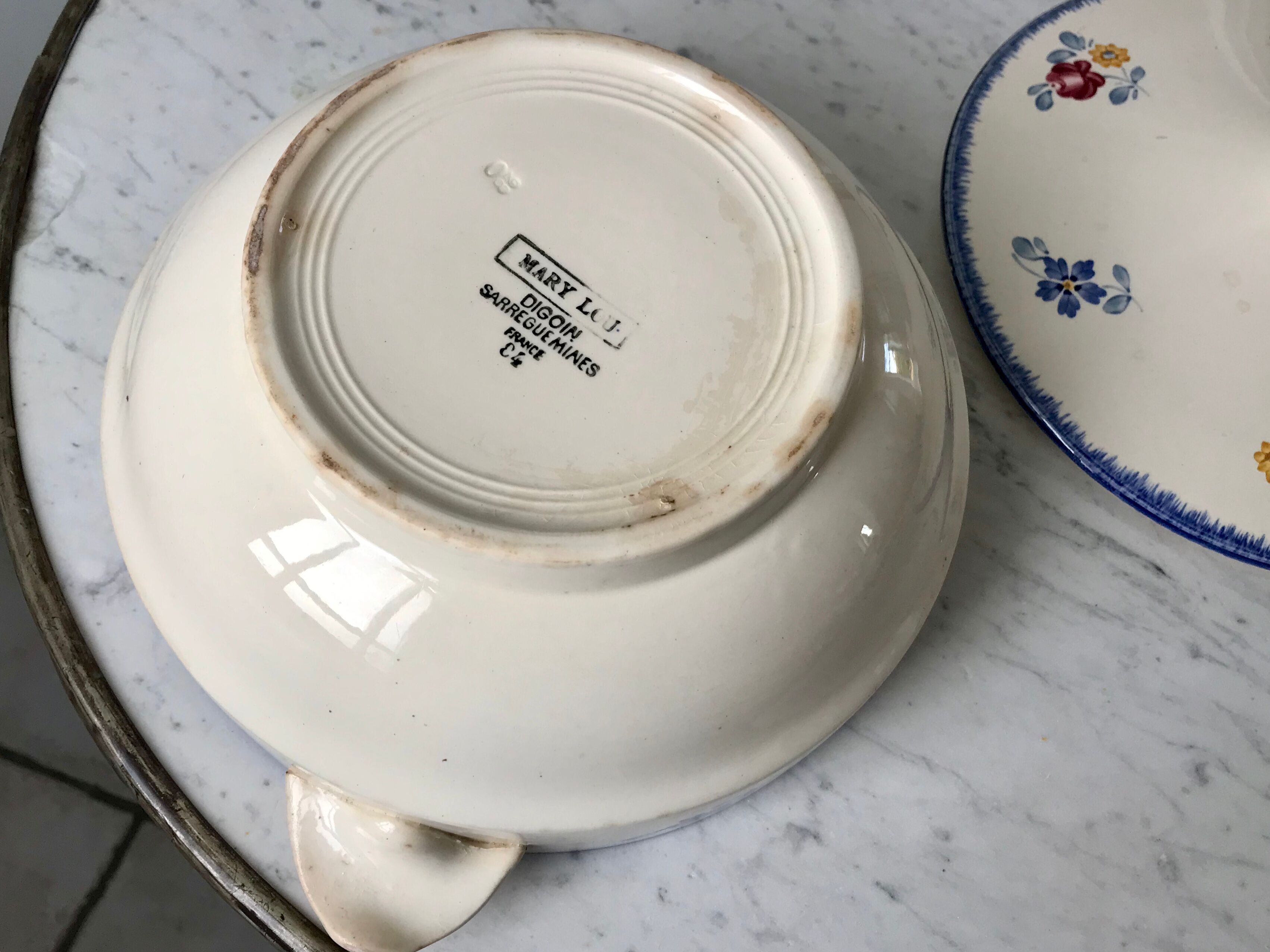 Soup digoin Sarreguemines model "Mary Lou" 30s