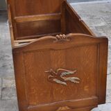 Child bed wood décor bird