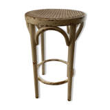 Stool high table vintage cannage