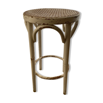 Stool high table vintage cannage