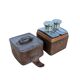 Antique Travel Perfume Bottles in Leather Case