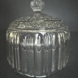 Vintage molded glass bell jar