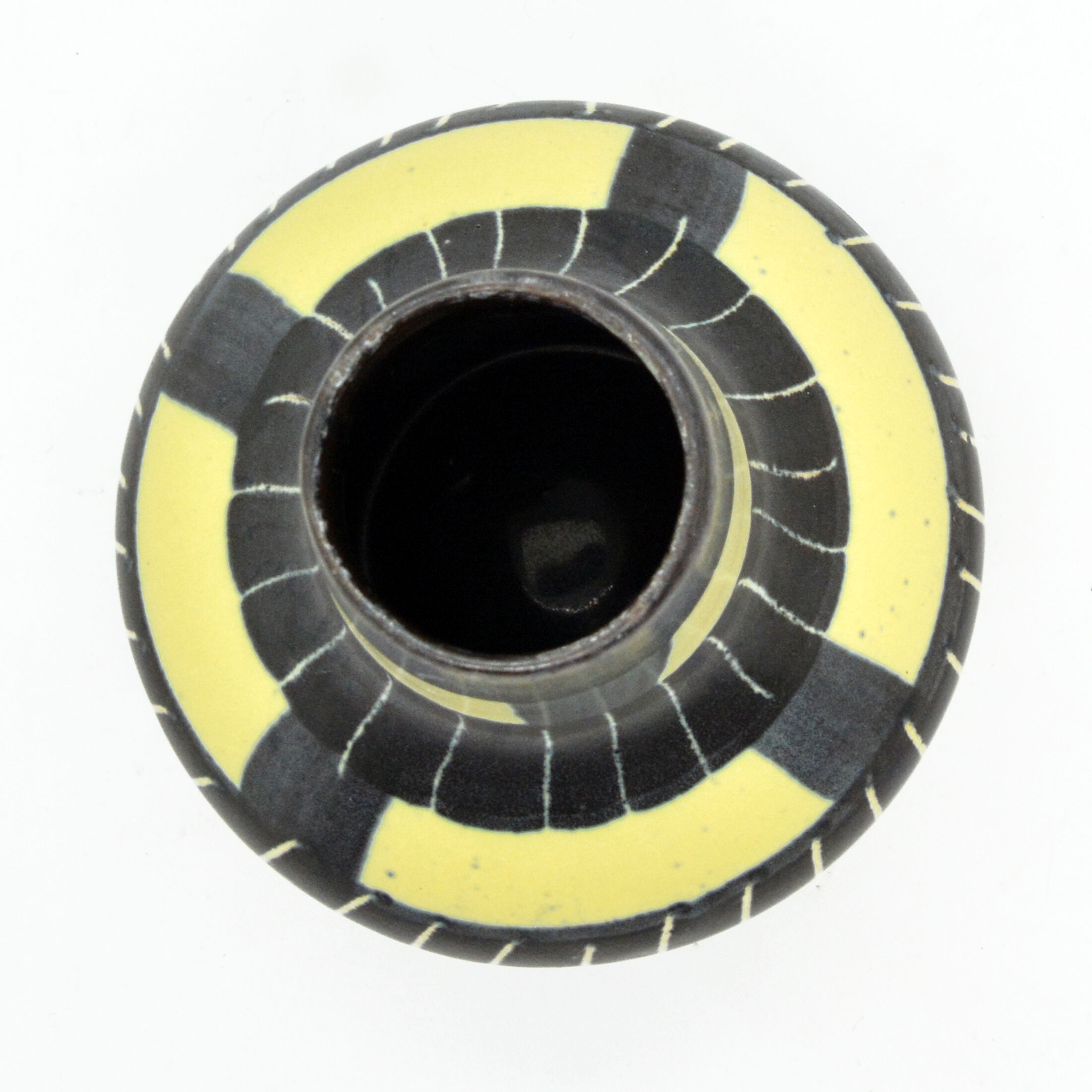 1970s op art ceramic vase Fohr Keramik, Germany