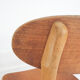 Set of four teak plywood chairs, The Netherlands 1950's