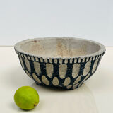 Cache-pot or planter in cement - tripod, brutalist - 1950