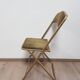 Set of 4 opera theater folding chairs from the 70s two-tone velvet brass