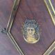 Bureau a caissons de style Empire en acajou et placage XX siècle