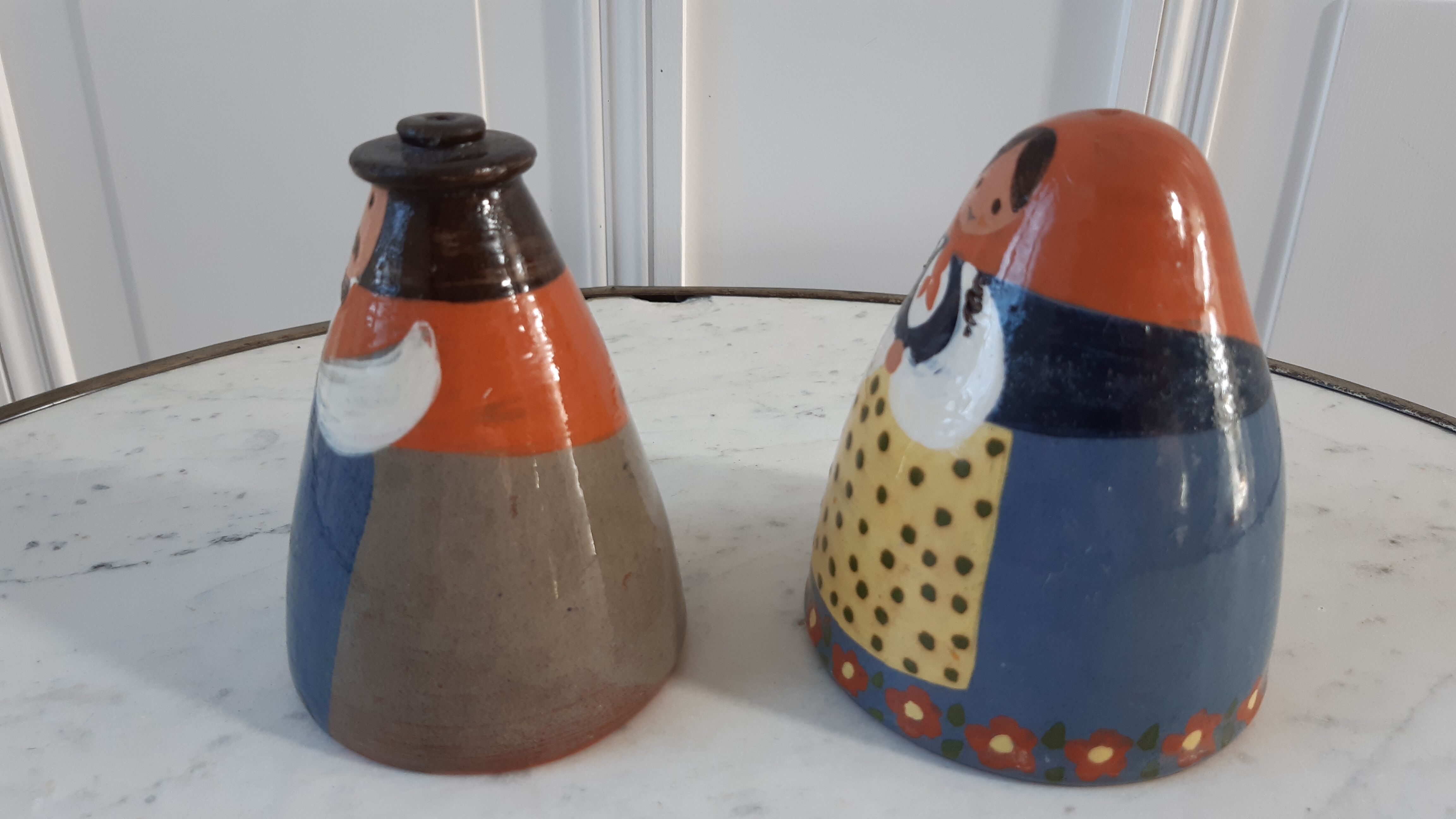 Duo salt pepper ceramic by Lussan Heidi Caillard