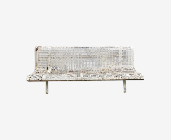 Iron garden bench