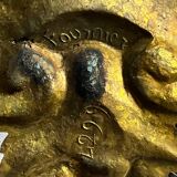 Bronze ornamental pediment signed Fournier