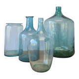 Vintage glass bottles and vases