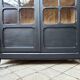 Armoire parisienne noire vitrée rénovée