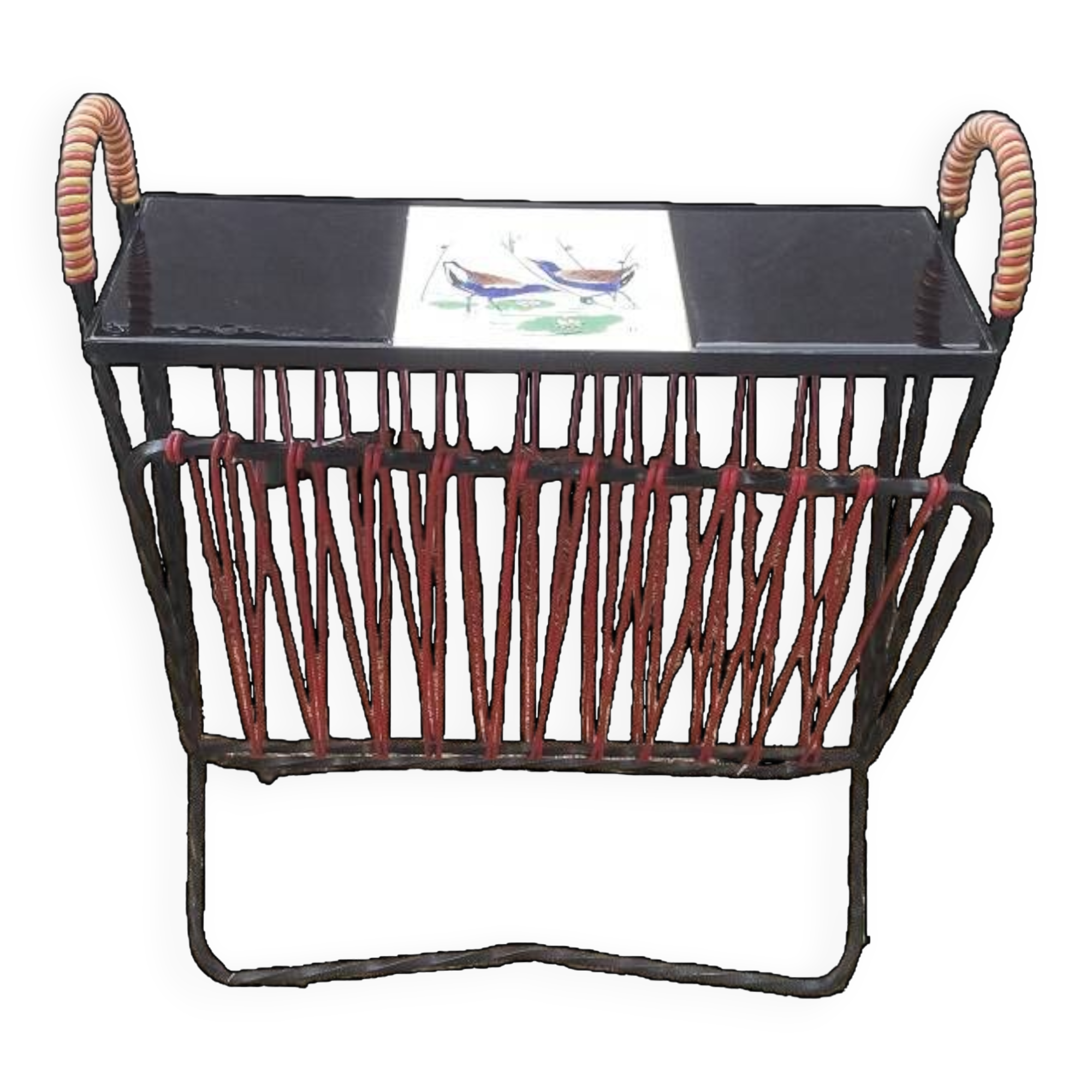 Porte revue fer forgé