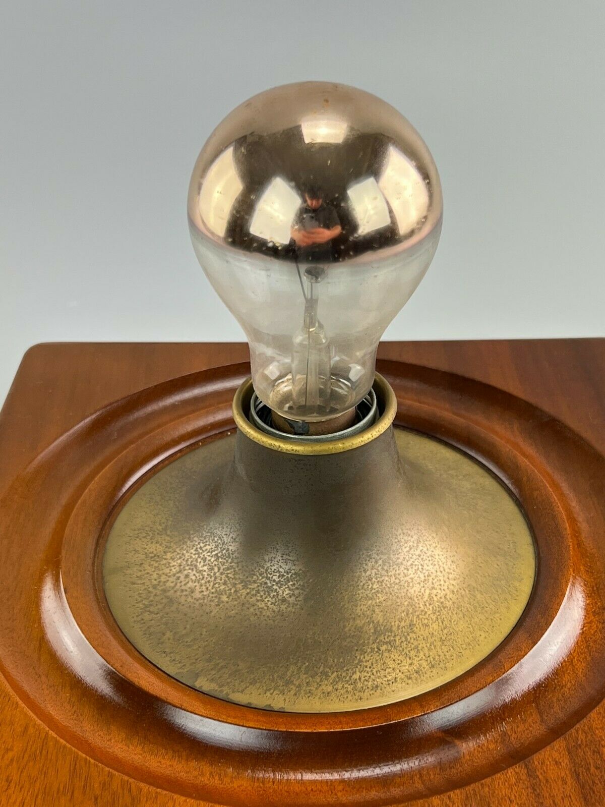 60s 70s lamp light wall lamp wood metal Space Age Design 60s 70s