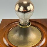 60s 70s lamp light wall lamp wood metal Space Age Design 60s 70s