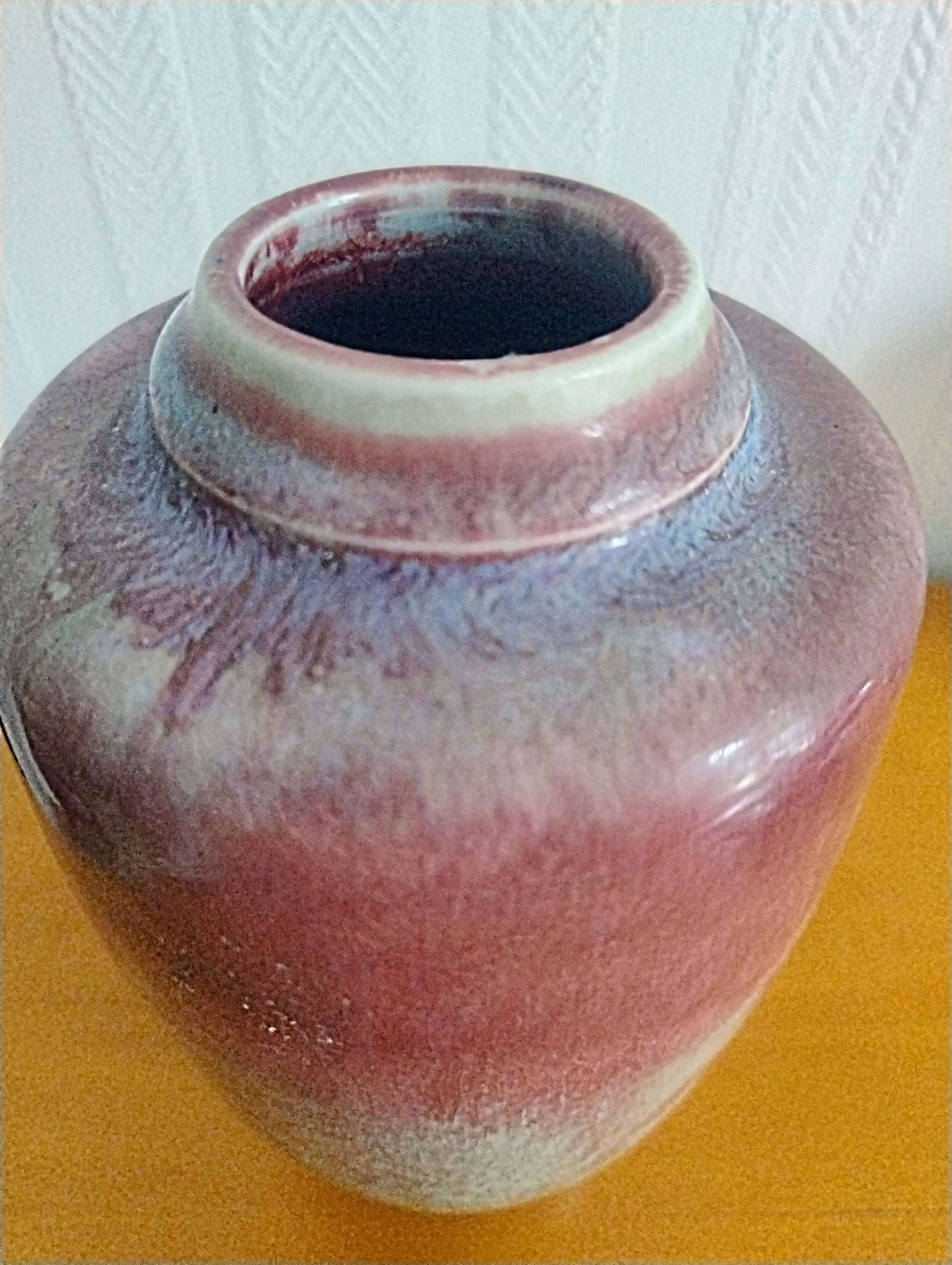 Michel Lanos vase signed