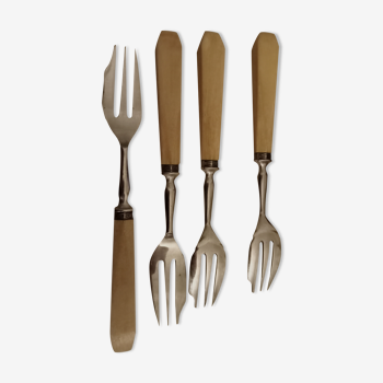 set of 10 cake forks