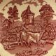 Series of 6 English porcelain dessert plates