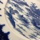 Porcelain plate from the early 20th century with pagoda decoration.