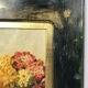 Watercolor decorated with dahlias by Pascal Courcelles 1956
