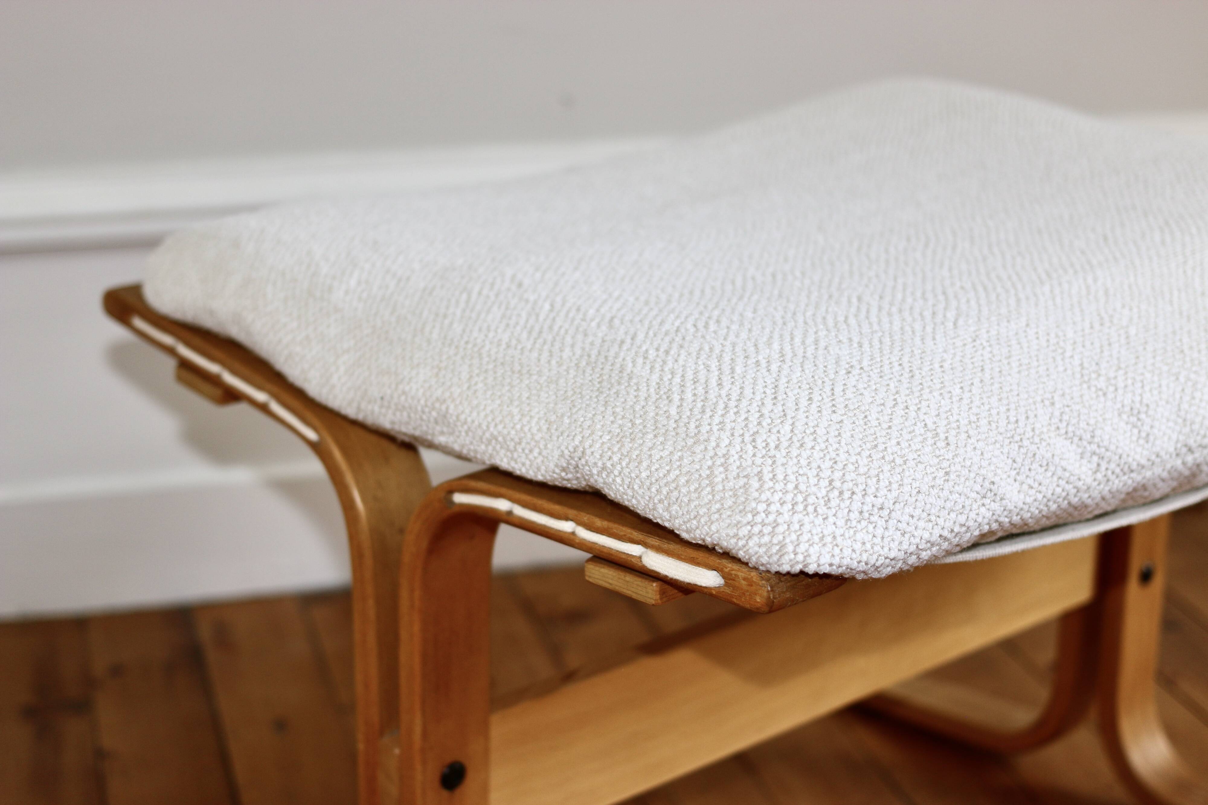 Vintage Scandinavian lounge chair and ottoman Relling model Siesta 1960