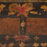 Antique painted wooden chest – Polychrome Chinese dowry chest – circa 1880–1920