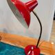 Vintage Aluminor red desk lamp – 1970s design
