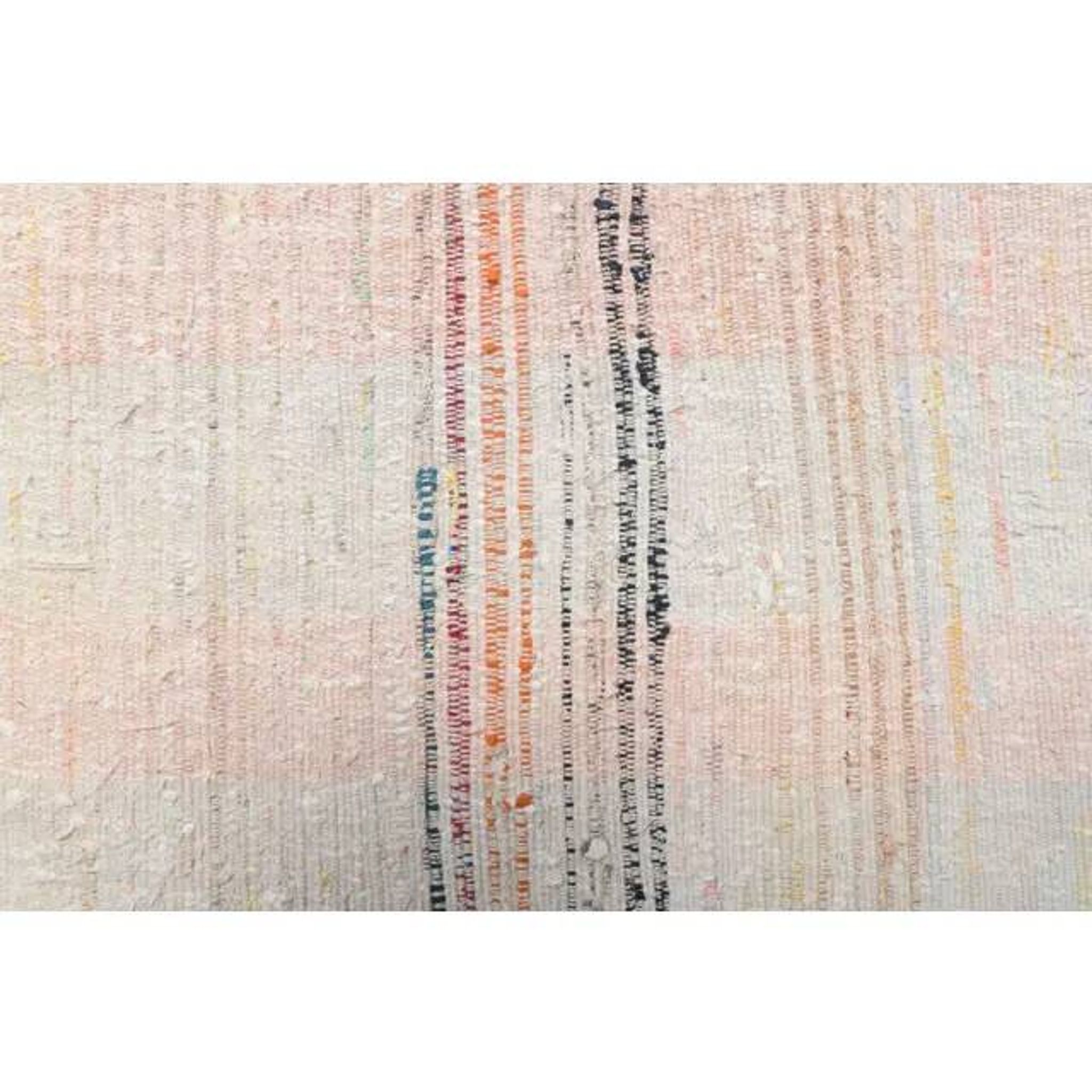 Vintage Turkish Hand-Knotted Wool Cotton Beige Kilim Runner Rug 120x380