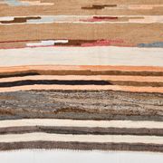 Brown & Cream Persian Kilim Rug, 260x341Cm