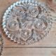 Pair of crystal bottle coasters