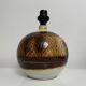 Ceramic ball lamp leaf decoration Olivier Roy Vallauris