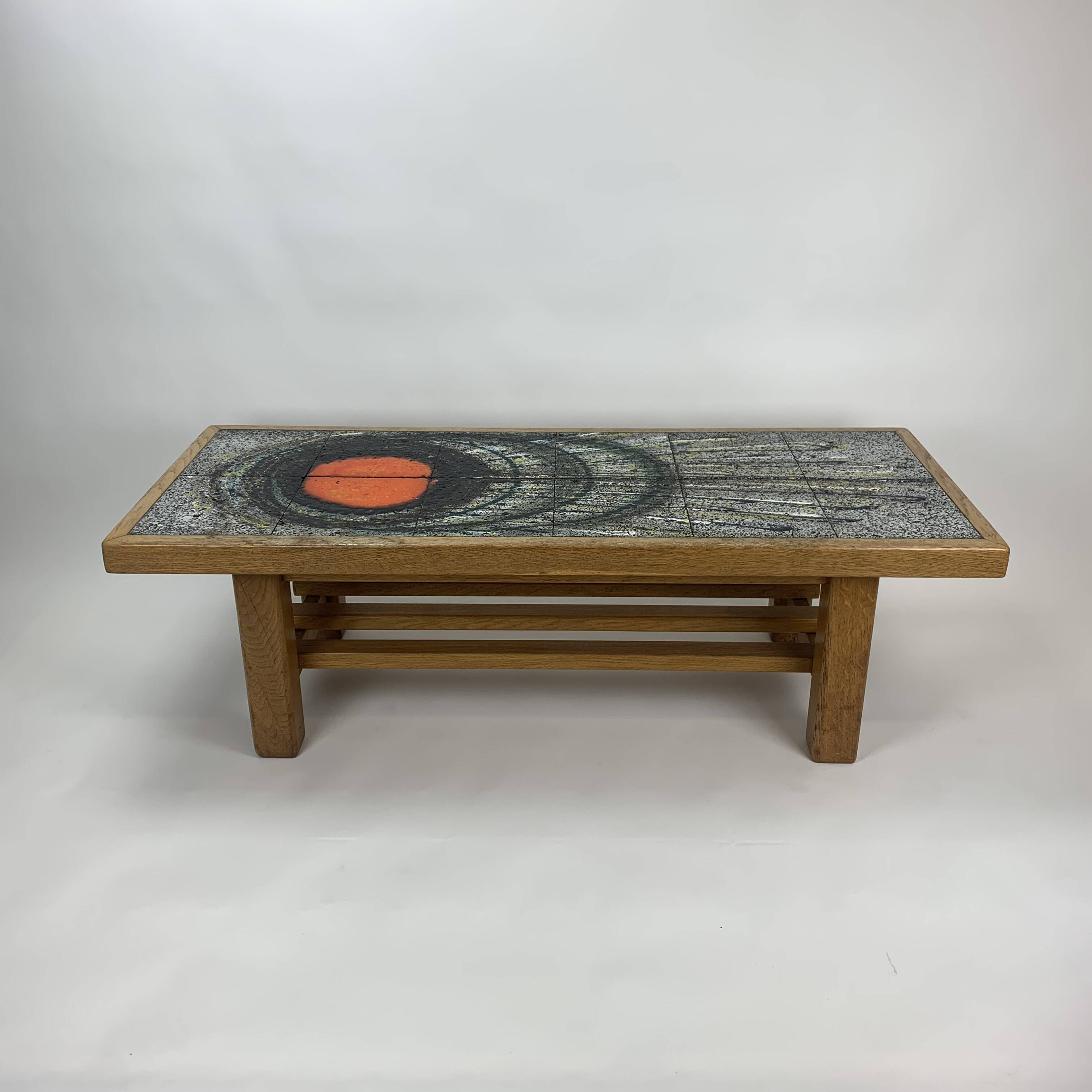 Mid-century design ceramic coffee table, 1970’s