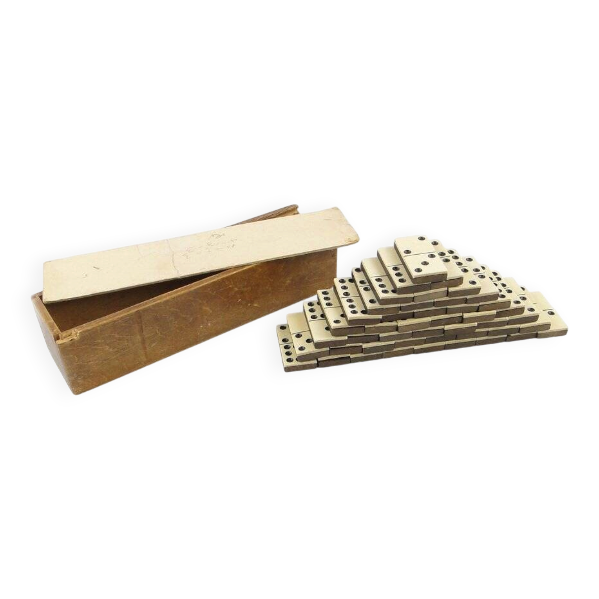Postmodern domino game, Poland, 1950s, set of 28