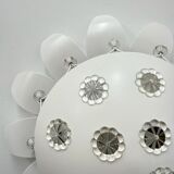 Emil Stejnar wall lamp with flower crystals, 1950s Vienna