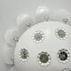 Emil Stejnar wall lamp with flower crystals, 1950s Vienna