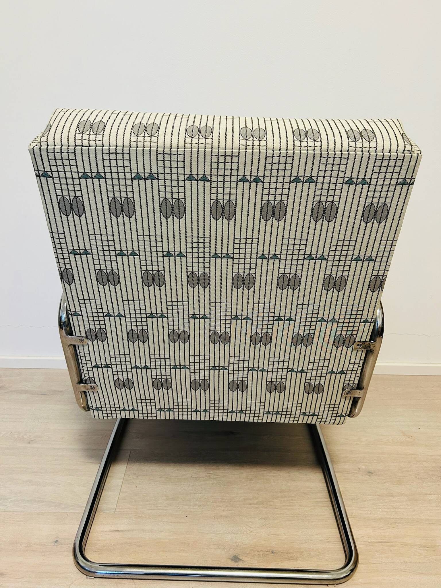 Pair of Mücke-Melder Fn24 bauhaus tubular steel chairs