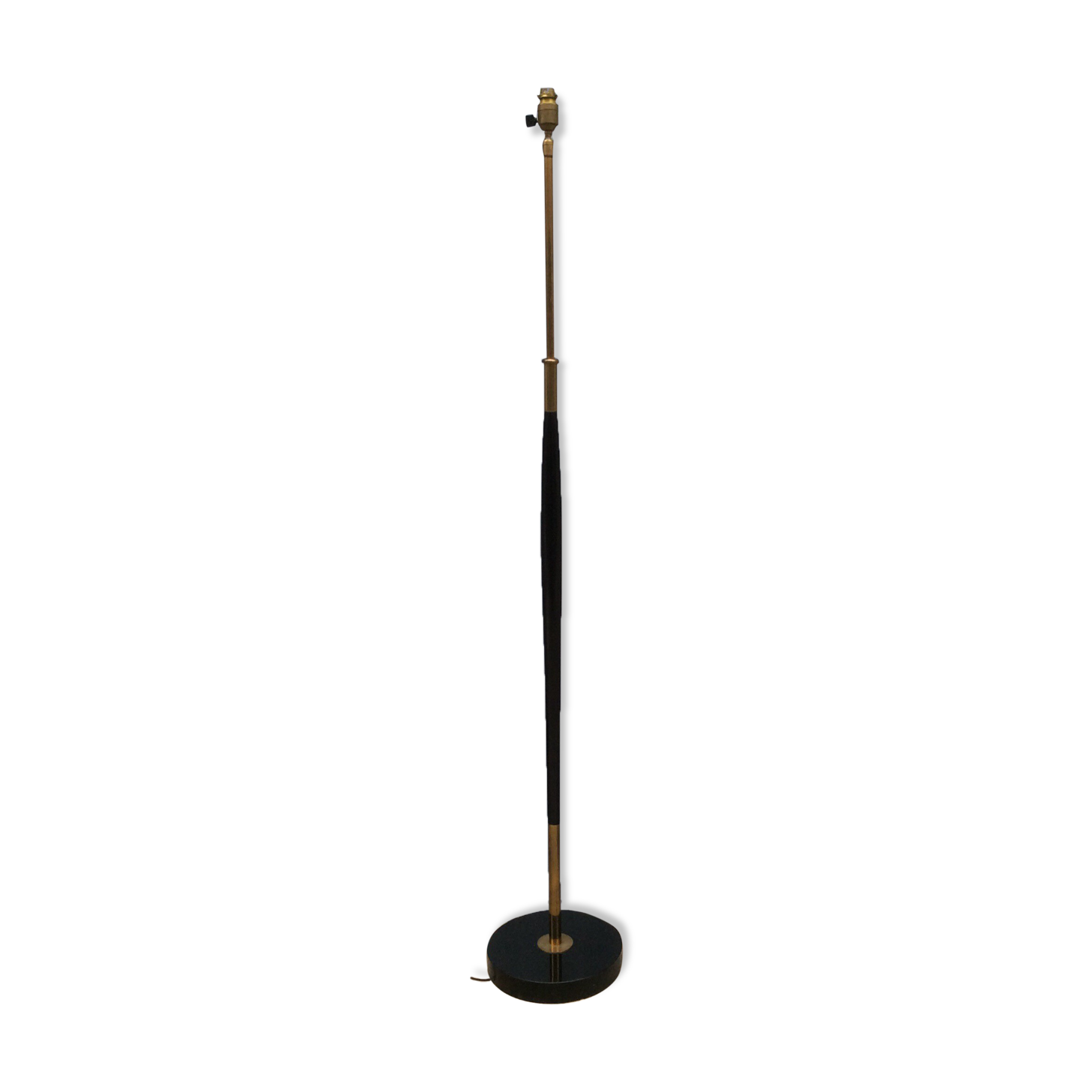 Wooden and brass lamppost 1960s