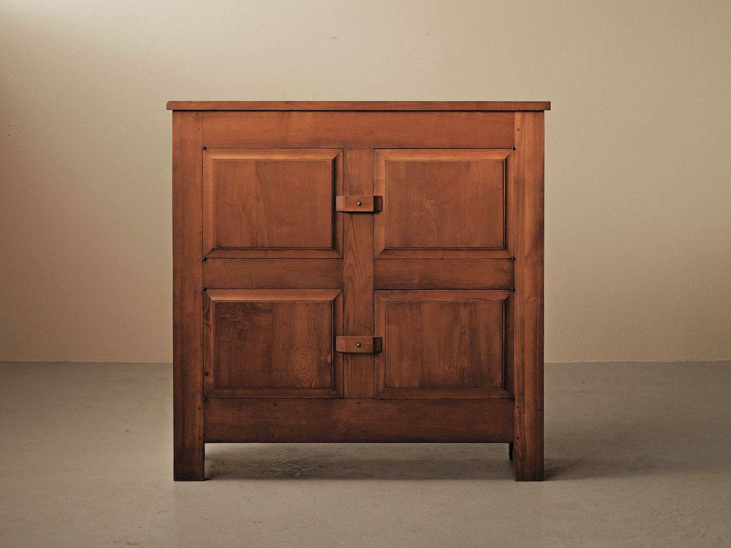 4-door buffet in solid oak, France, around 1960
