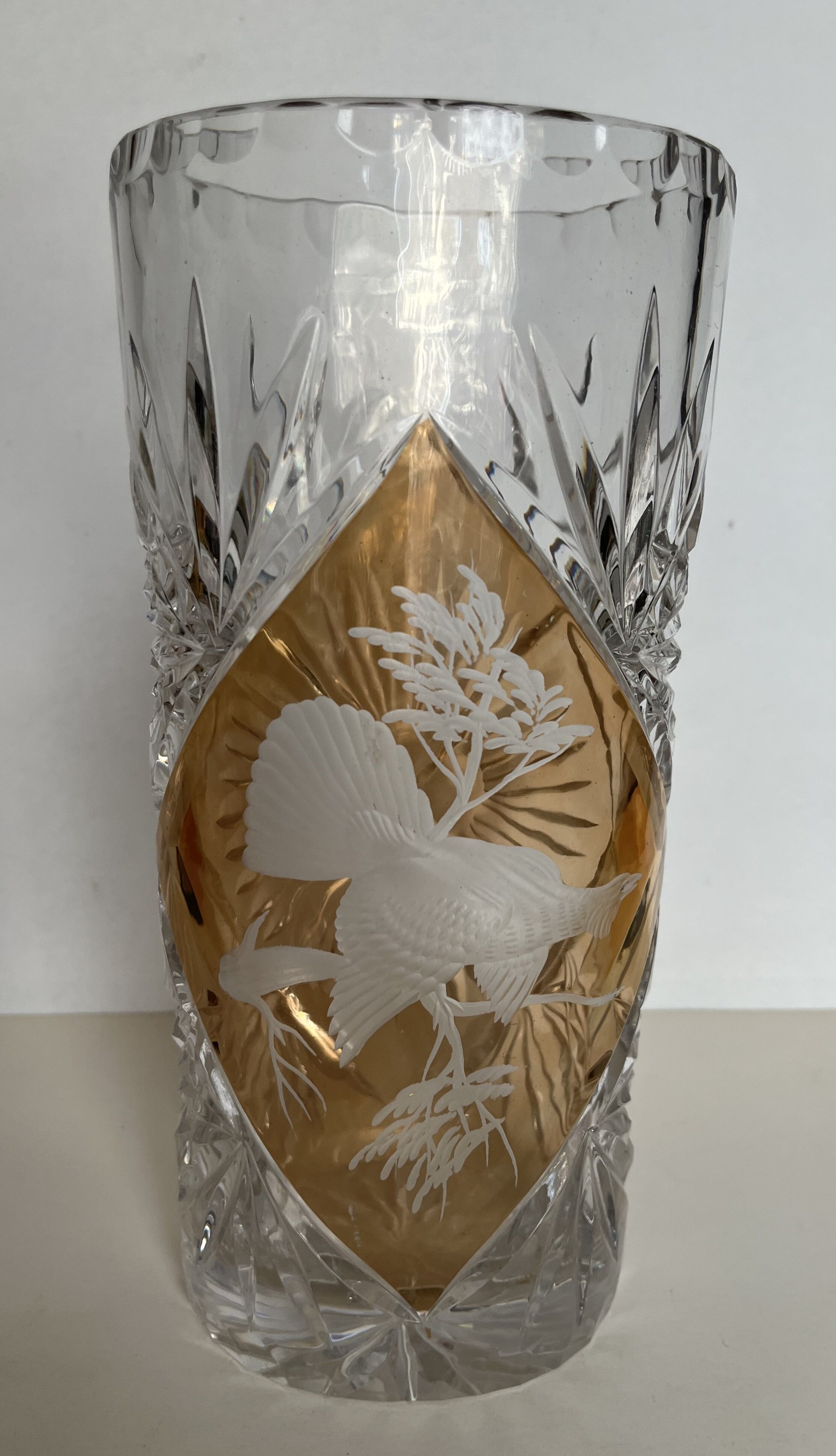 Vase en cristal de bohême