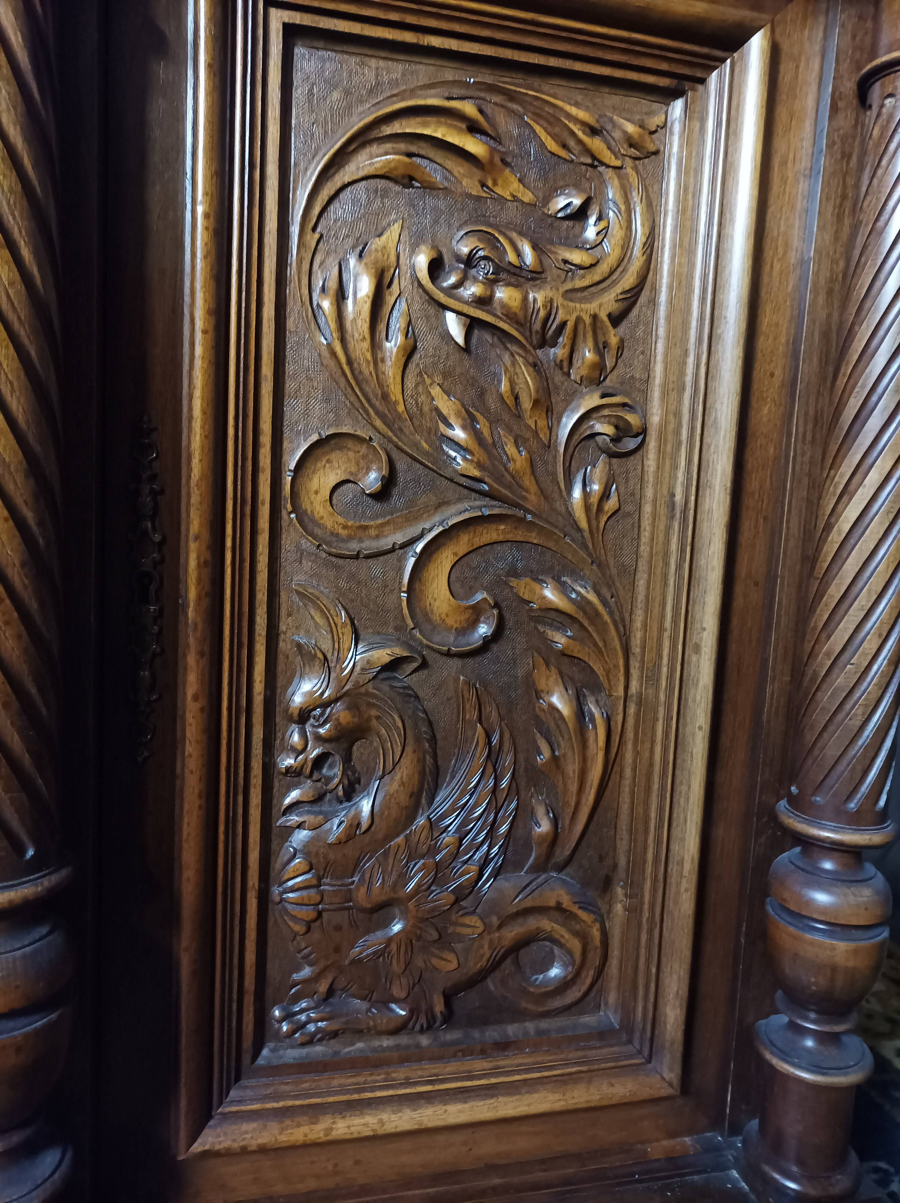 Renaissance walnut sideboard