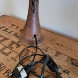 Stoneware and rope lamp