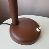 Vintage desk lamp in 1970s brown metal shell