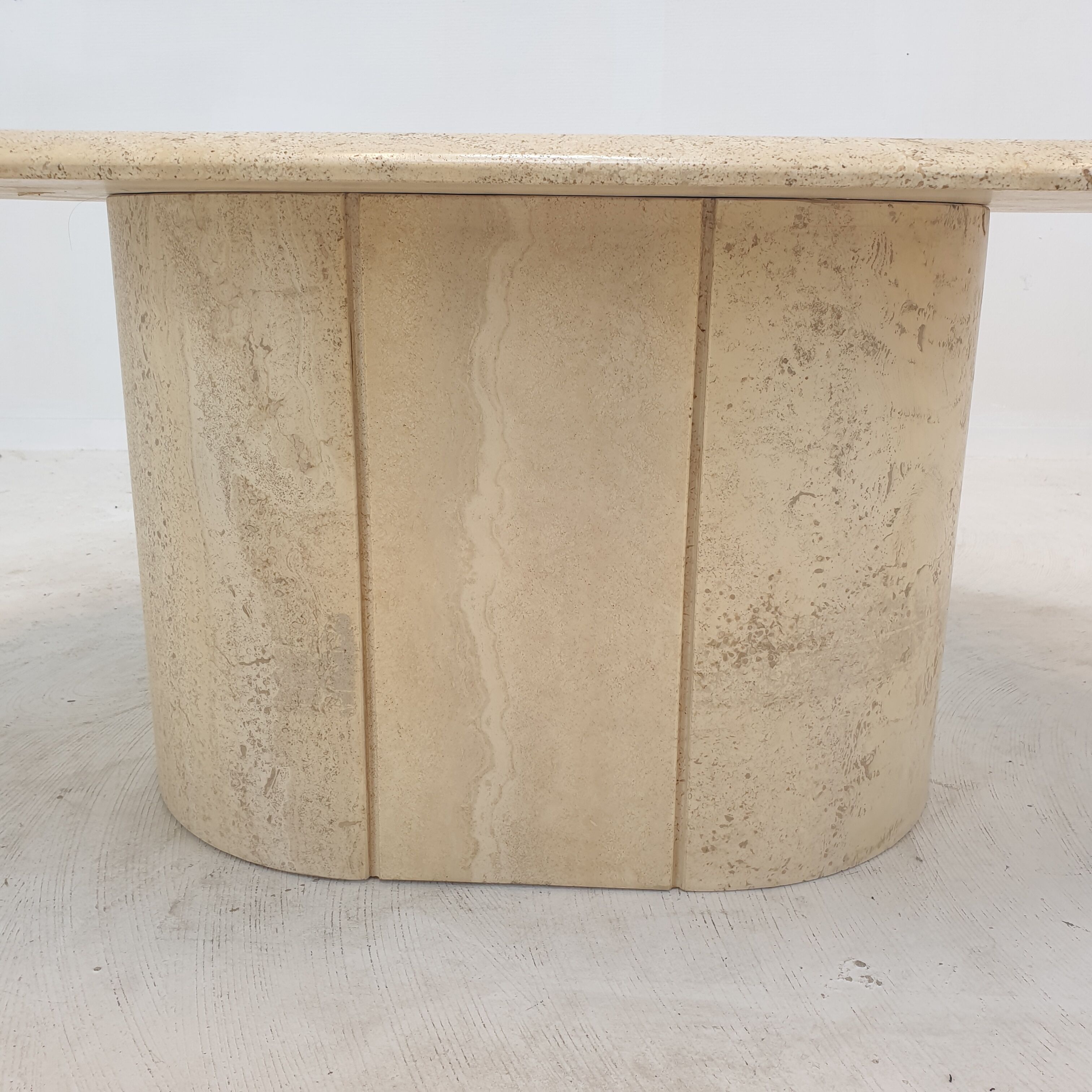 Italian Travertine Coffee Table, 1980's