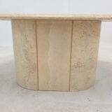 Italian Travertine Coffee Table, 1980's