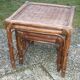 Tables gigognes en bambou et rotin