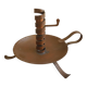 old pig tail rat cave copper candle holder