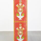 Antique painted folk art cabinet