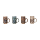 Set of 4 vintage mid century brutalist tea mugs by David Sharp